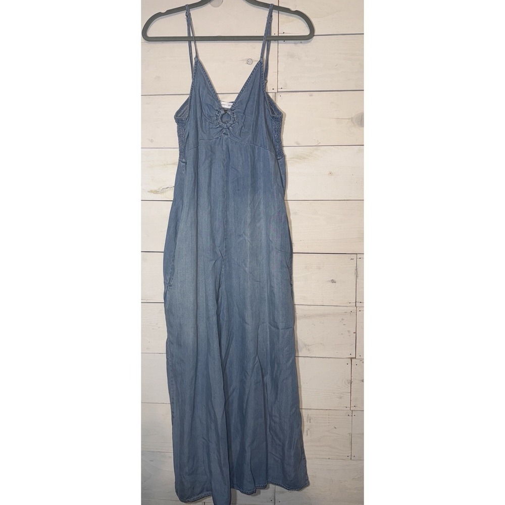 Coco + Jaimeson Light Blue Jumpsuit One Piece Size L Lyocell Wide Leg